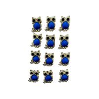 Set En-gros 12 Brose Martisor marime mica, 3.5cm, Bufnita Inteleapta