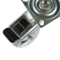 Rola pivotanta cu placa si frana, 75 x 24 mm, 55 kg