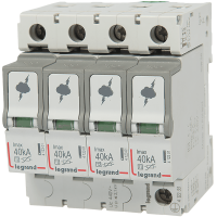 Descarcator supratensiune Legrand 412233 SPD T2 , 4 poli, 440V, IP 20