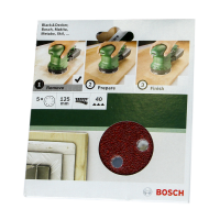 Foi abrazive, granulatie 40, 5 bucati, pentru slefuitor cu excentric, 125 mm