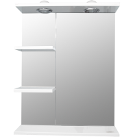 Oglinda baie Sanitop Britney, cu iluminare si 3 polite, 54 x 16 x 67.7 cm