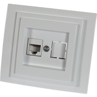 Priza de dateRJ45 Mono Electric, categroia 6, alba