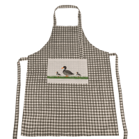 Sort Duck pentru bucatarie, gri, alb, bumbac,70 x 90 cm