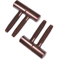 Balama 2 tije, otel, cupru antic, 14 x 48 mm, set 2 BUC