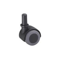 Roata dubla articulata cu rulment pentru parchet, stift, D: 40mm