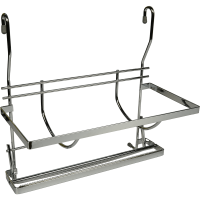 Suport dublu pentru folie si prosop, fier cromat, 31,5 x 18 x 31 cm