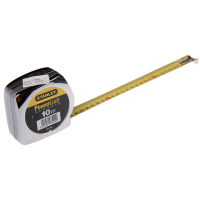 Ruleta PowerLock Stanley 1-33-442, 3 nituri, 10 m x 25 mm, cu clema de prindere la curea