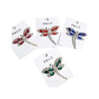 Set engros 12/buc brose elegante "Libelula cu pietricele"