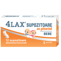 4LAX GLICERINA BEBE SUPOZITOARE 12BUC
