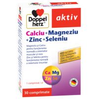 DOPPELHERZ AKTIV CALCIU+MAGNEZIU+ZINC+SELENIU 30 COMPRIMATE