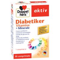 DOPPELHERZ AKTIV DIABETIKER VITAMINE + MINERALE 30 COMPRIMATE