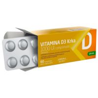 KRKA VITAMINA D3 1000UI X 60 COMPRIMATE