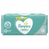 PAMPERS SERVETELE BABY SENSITIVE DUO PACK 2X52 BUCATI