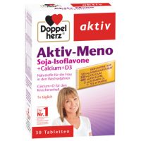 DOPPELHERZ AKTIV MENO SOIA-ISOFLAVONE + CALCIU + VITAMINA D3 30 TABLETE