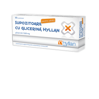 HYLLAN SUPOZITOARE GLICERINA ADULTI 12 BUCATI