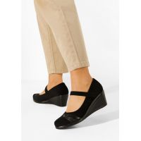 Pantofi cu platforma negri Leria
