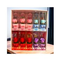 Aranjament engros C09 ,cutiuta felinar/fluturas,floare cadou martisor luminos