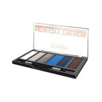 Paleta fard de pleoape cu 6 culori New City Trends, Revers, NR.5, albastru Engros