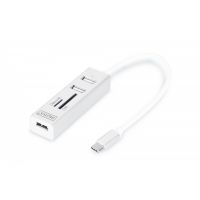 DIGITUS Digitus DA-70243 cititoare de carduri USB 2.0 Alb (DA-70243)