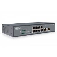 DIGITUS Fast Ethernet PoE Switch 8-port PoE + 2-port uplink, 120W PoE budget (DN-95323-1)