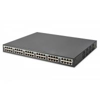 DIGITUS Gigabit Ethernet PoE+ Injector Hub, 802.3at, 10G 24-port, Power Pins:3/6(+), 1/2(-), 370W (DN-95117)