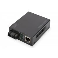 DIGITUS Gigabit Ethernet PoE+ Media Converter, Multimode 802.3at, 30W, SC connector, up to 0.5km (DN-82150)