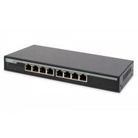 DIGITUS Gigabit Ethernet PoE Switch 8-port PoE, 135W PoE budget (DN-95340)