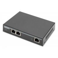 DIGITUS Gigabit PoE Indoor Extender, 2-port, 60W 100m extension, cascadable, self powered (DN-95127-1)