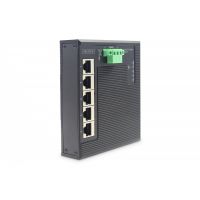 DIGITUS Industrial 5-Port Gigabit Flat Switch 5-port, DIN rail, extended temp. range (DN-651126)