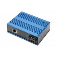 DIGITUS Industrial Gigabit Ethernet Media Converter, SM SC connector, 1310nm, up to 20km (DN-652102-1)