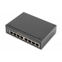 DIGITUS Industrial Gigabit Ethernet Switch 8-port, DIN rail, extended temp. range (DN-651108)