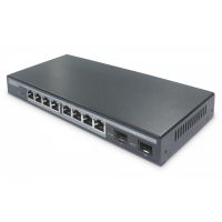 DIGITUS L2 managed Gigabit Ethernet PoE Switch 8-port PoE + 2-port SFP, 86W PoE budget (DN-95344)