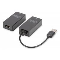 DIGITUS USB Extender, USB1.1, up to 45 m / 150 ft for use with Cat5/5e/6 (UTP, STP or SFT) cable (DA-70139-2)