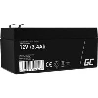 Green Cell AGM VRLA 12V 3.4Ah maintenance-free battery for the alarm system, cash register, toys (AGM43)