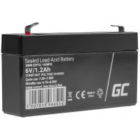 Green Cell AGM VRLA 6V 1.2Ah maintenance-free battery for the alarm system, cash register, toys (AGM52)