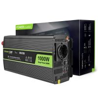 Green Cell INV09 adaptoare și invertoare de curent Auto 1000 W Negru (INV09)