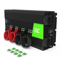Green Cell INV15 adaptoare și invertoare de curent Auto 3000 W Negru (INV15)