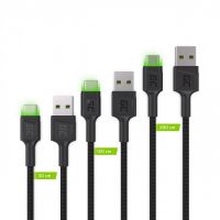 Green Cell KABGCSET01 cabluri USB 2 m USB A USB C Negru (KABGCSET01)