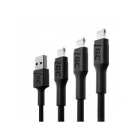 Green Cell KABGCSET04 cablu Lightning 2 m Negru (KABGCSET04)
