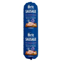 Brit Premium, Pui și Iepure, salam hrană umedă conținut redus cereale câini, 800g