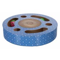 Carton de Zgariat Rotund cu 2 Bile, 33 x 5.5cm, Albastru, 48004