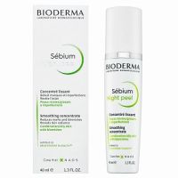 Bioderma Sébium Night Peel Smoothing Concentrate ser de noapte pentru ten pentru o piele luminoasă și uniformă 40 ml