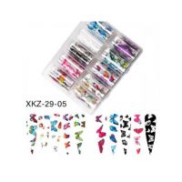 Folie de transfer M729 fluture alb Engros set 10 buc