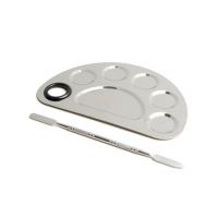 Paleta 5 cuve pentru amestecarea culorilor si spatula dubla Engros