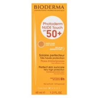 Bioderma Photoderm Nude Touch Perfect Skin SPF 50+ Light Colour loțiune de protecție solară pentru piele sensibilă 40 ml