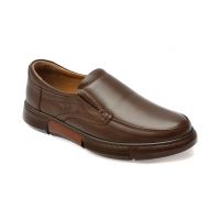 Mocasini casual OTTER maro, SH8001, din piele naturala
