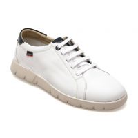 Pantofi CALLAGHAN albi, 57701, din piele naturala