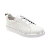 Pantofi casual AXXELLL albi, 7178, din piele naturala