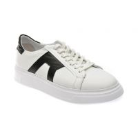 Pantofi casual AXXELLL albi, 7334, din piele naturala