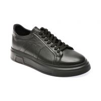 Pantofi casual AXXELLL negri, 7334, din piele naturala